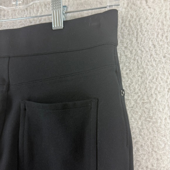 Spanx The Perfect Black Ponte Ankle Pants Womens Small Pull On Stretch High-Rise - Picture 11 of 16